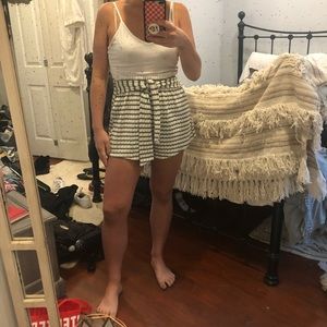 Striped Knit Shorts